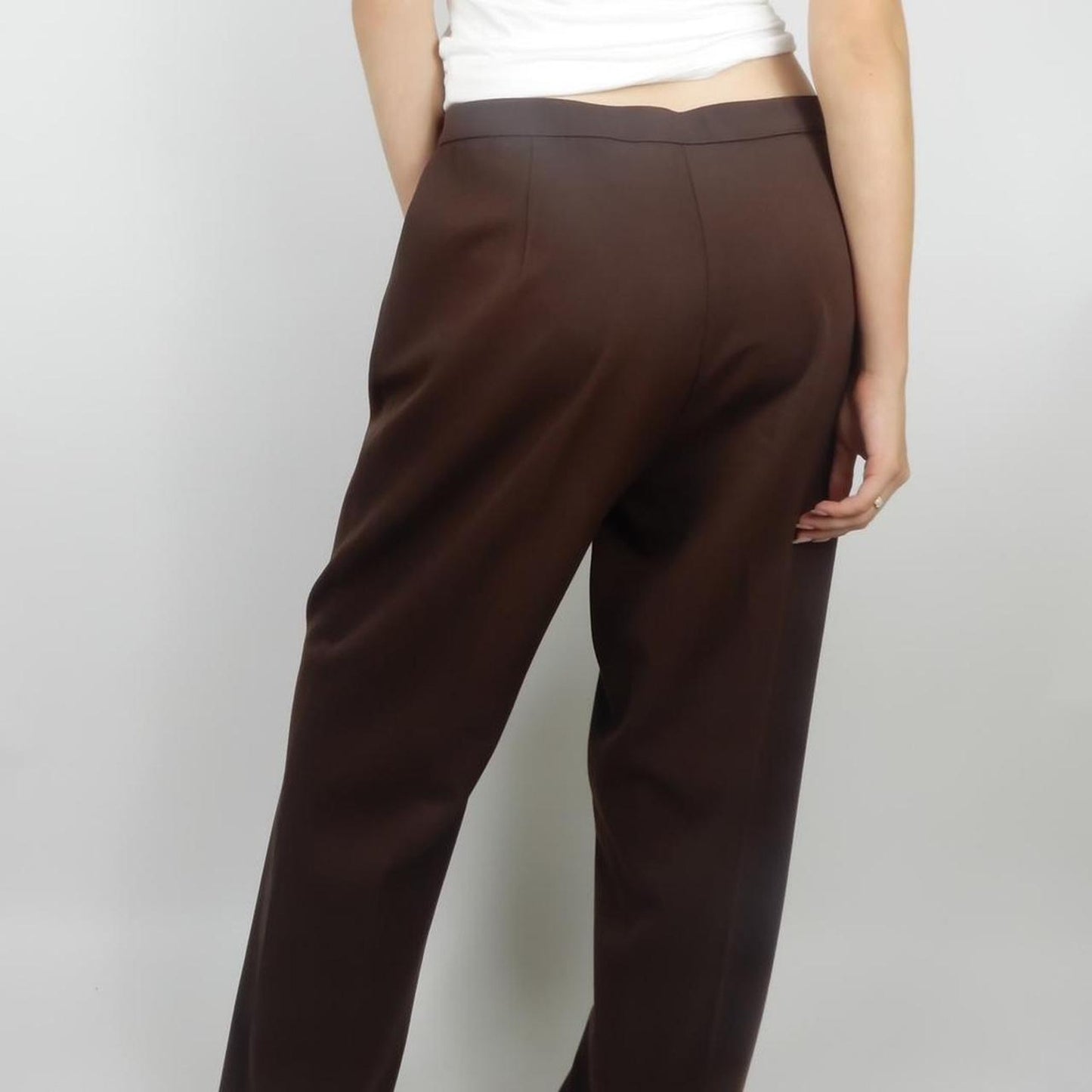 Trouser Pants in Chocolate Brown