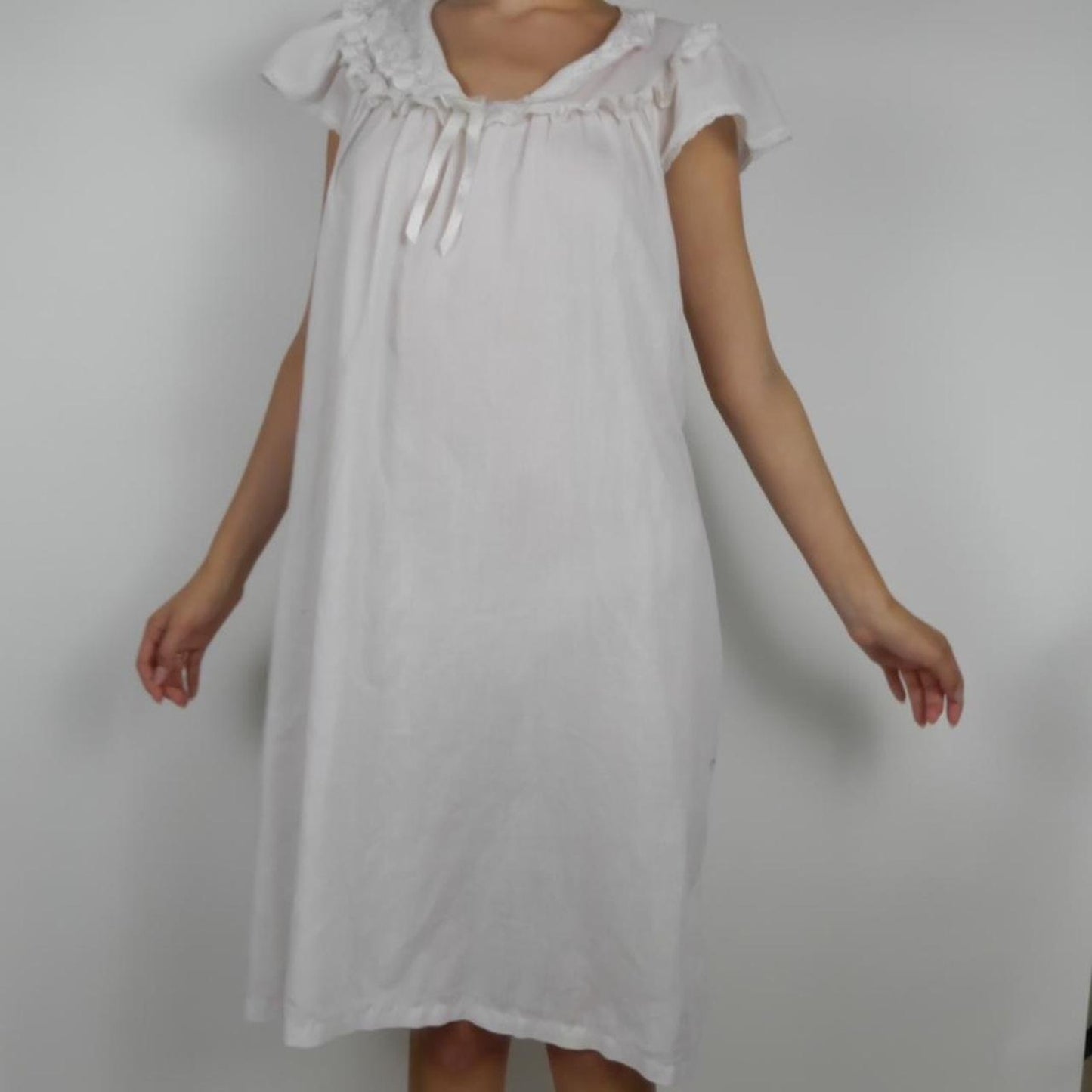 White Frilly Baby Doll Dress