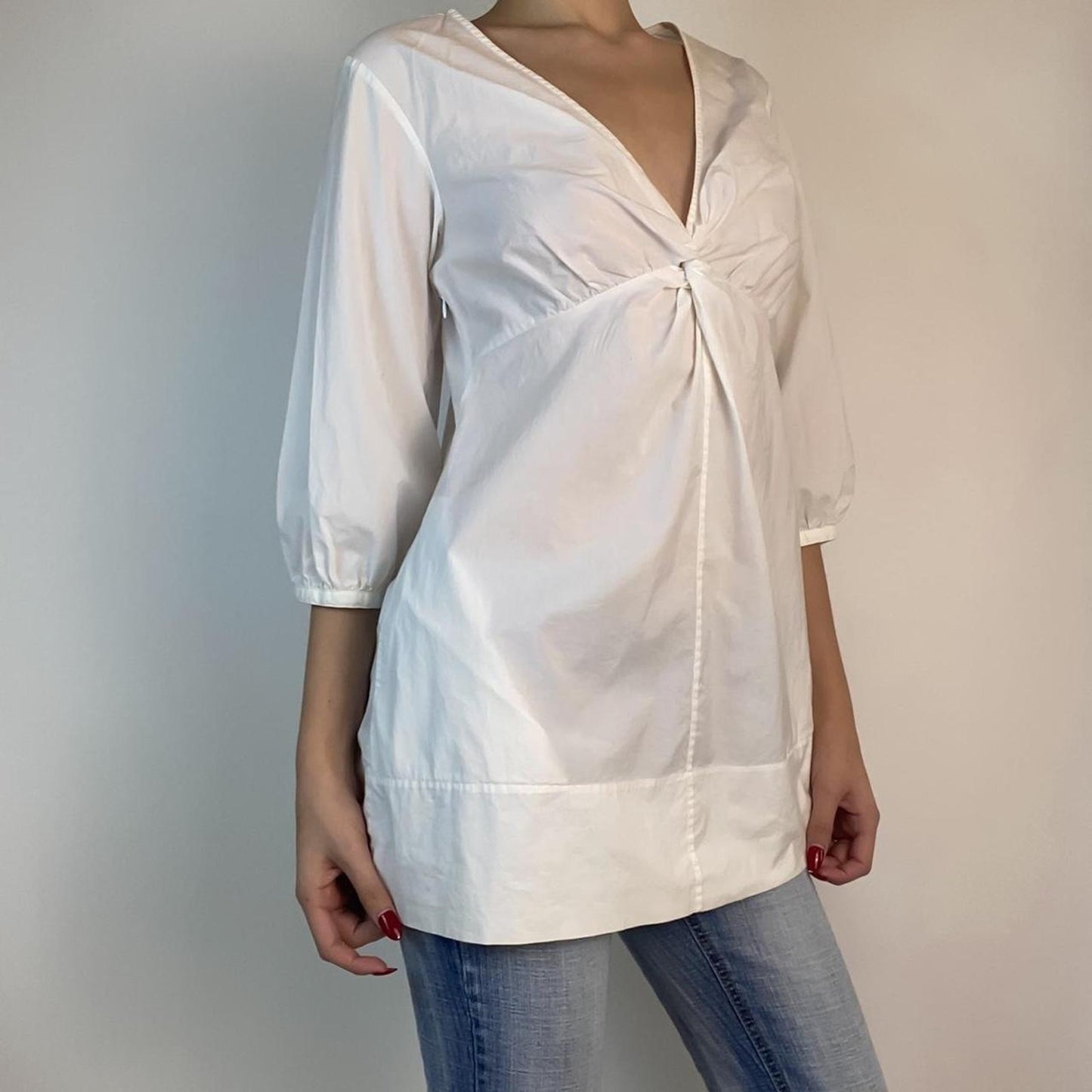 90s DKNY Cinched Blouse