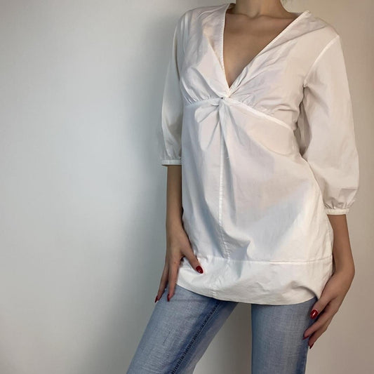 90s DKNY Cinched Blouse