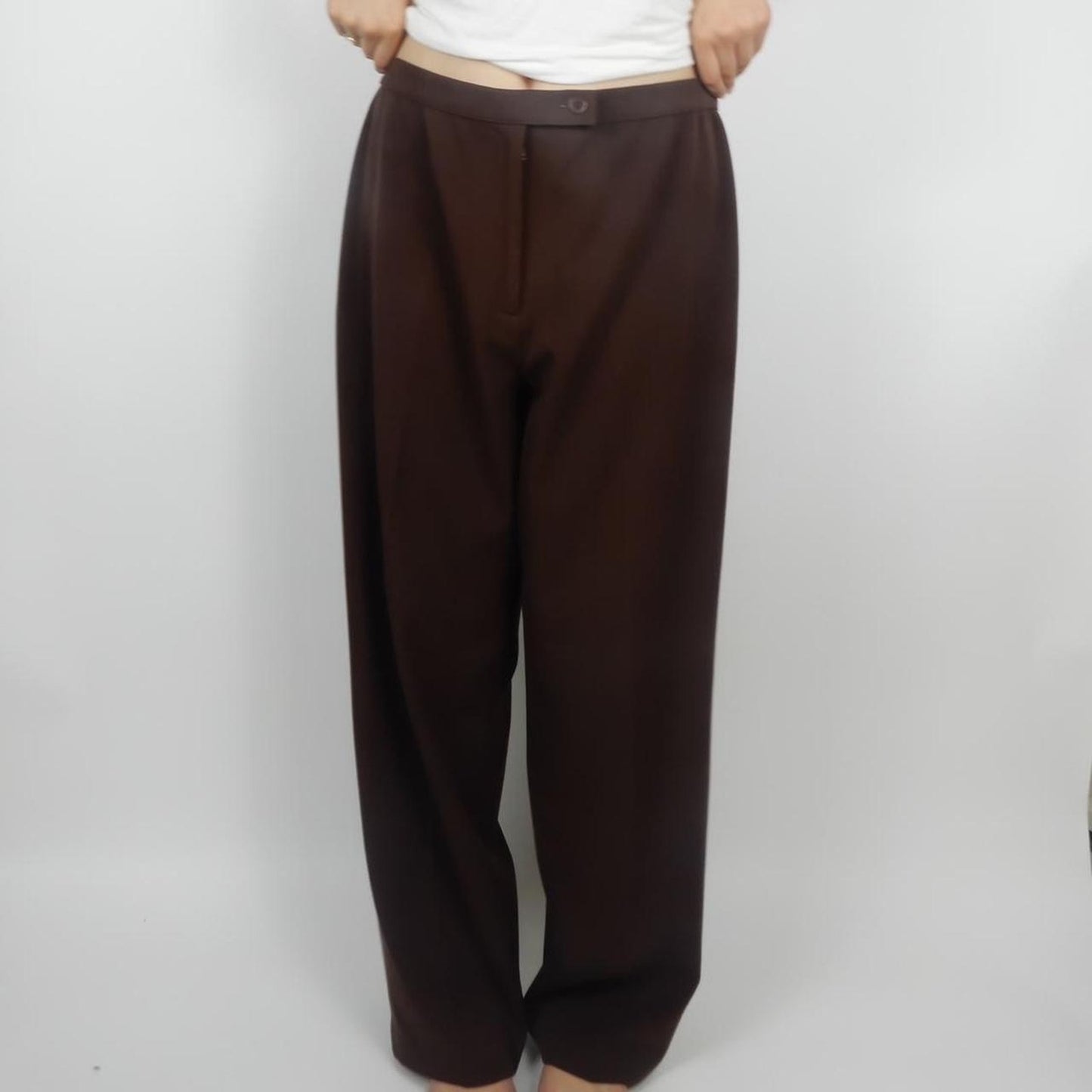 Trouser Pants in Chocolate Brown