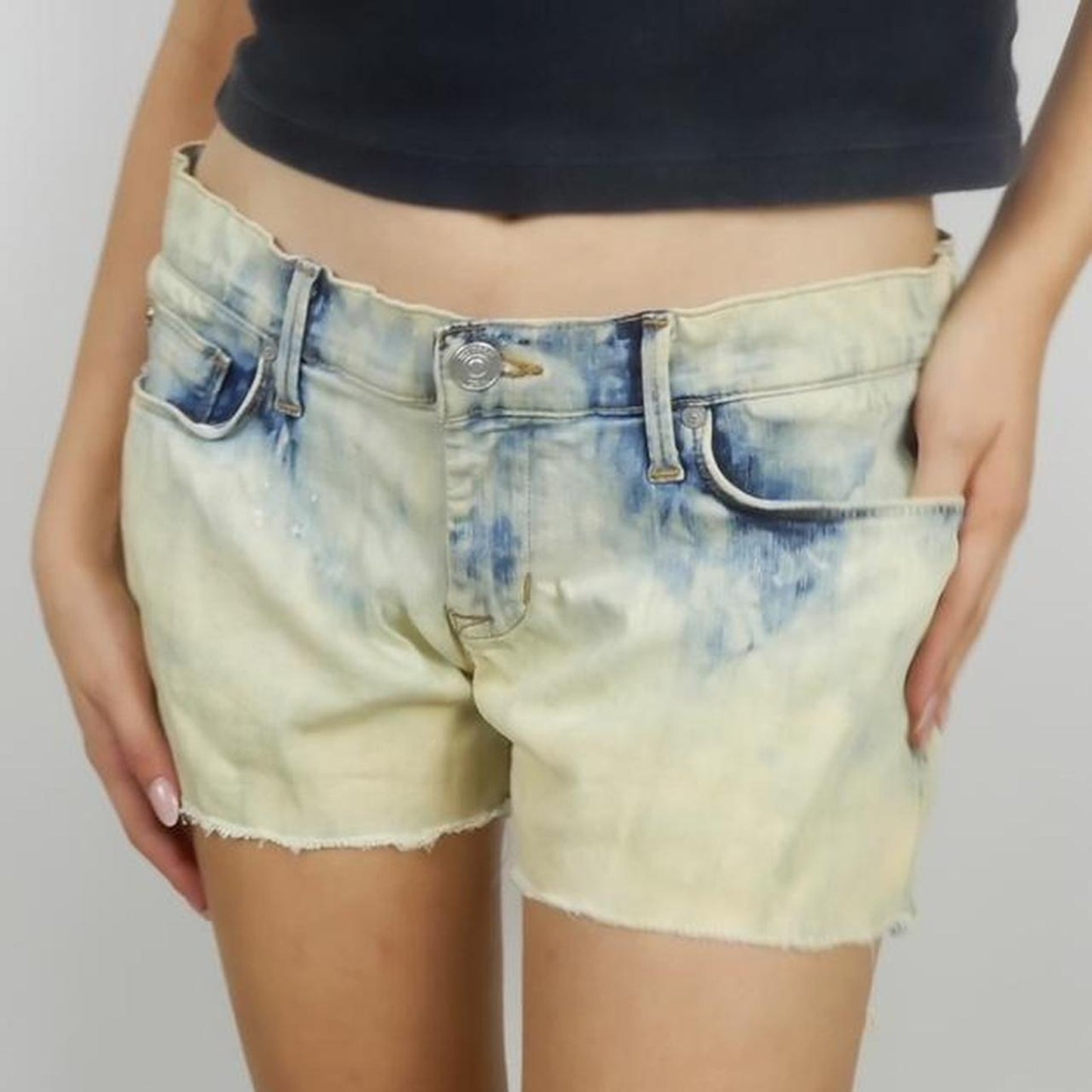 90s Acid Wash Mini Shorts