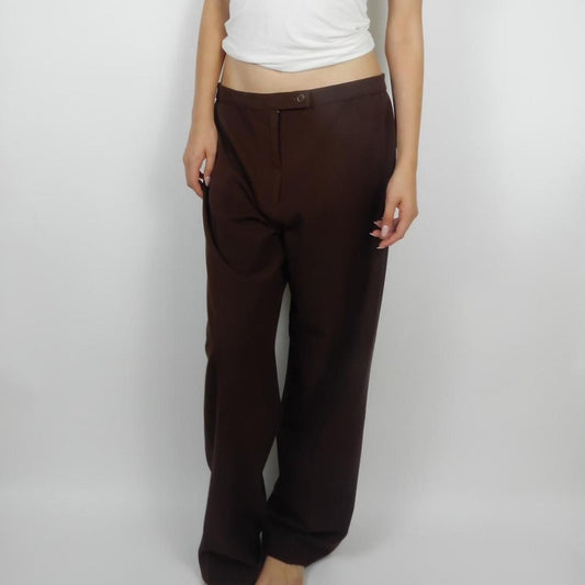 Trouser Pants in Chocolate Brown