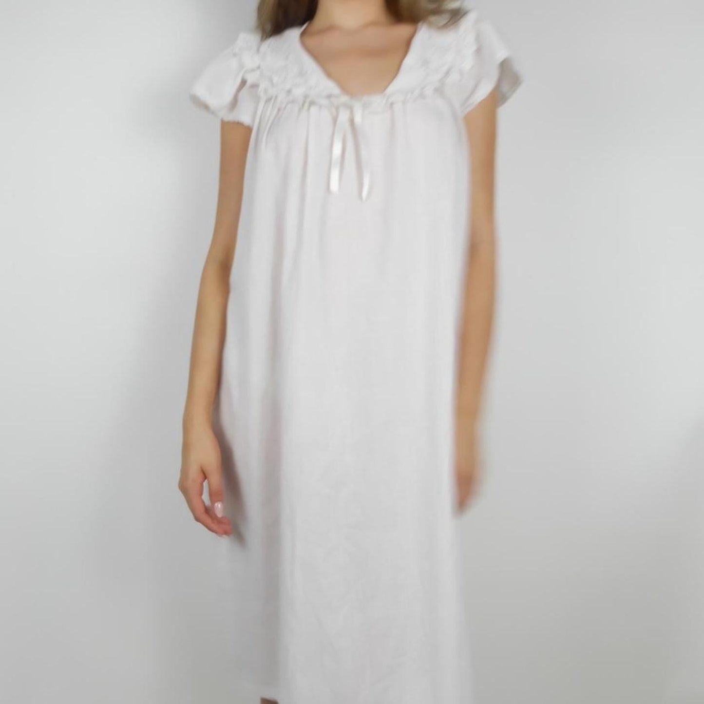 White Frilly Baby Doll Dress